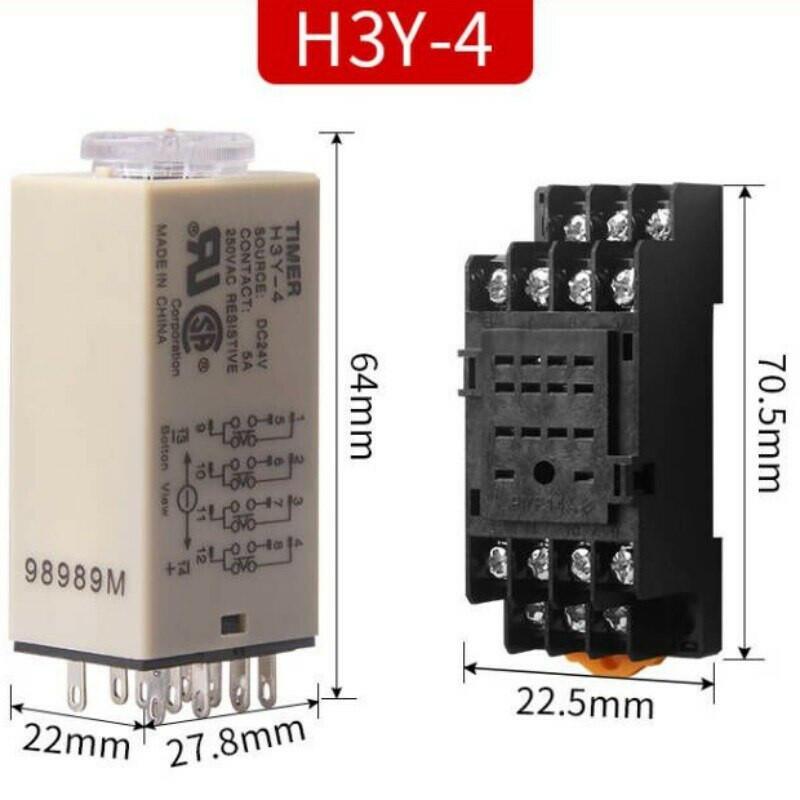 timer relay with base