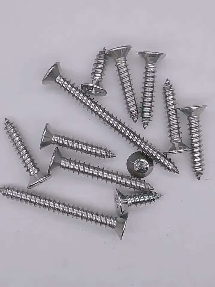 self tapping screw, 304 stainless steel screw, wood screw, countersunk screw, phillips flat head screw, sharp point tapping screw, furniture fastener, drywall screw, stainless steel wood screw,304 stainless self tapping screws, cross recess countersunk screws, anti-rust wood fasteners, cabinet assembly screws, thin metal tapping screws, plastic fixing screws, long size wood screws, national standard hardware fasteners,m2.2 self tapping screw, m3 stainless sc