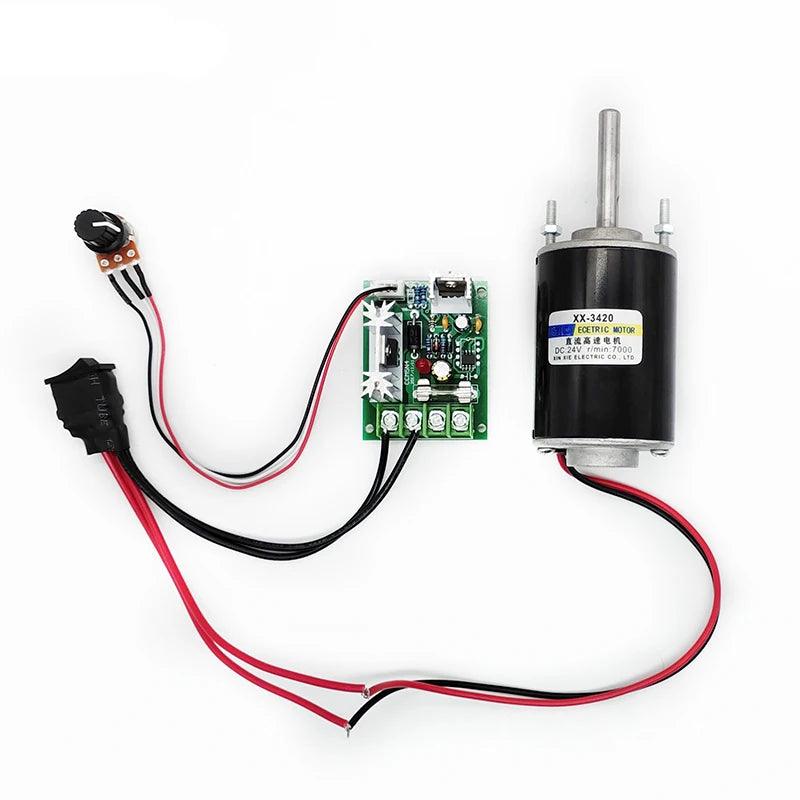 PWM Controller Speed DC12V-36V 10A 120W Motor Pomp DC 12V 24V Governor Adjustable Reverse Forward CW CCW PLC Electric Drive