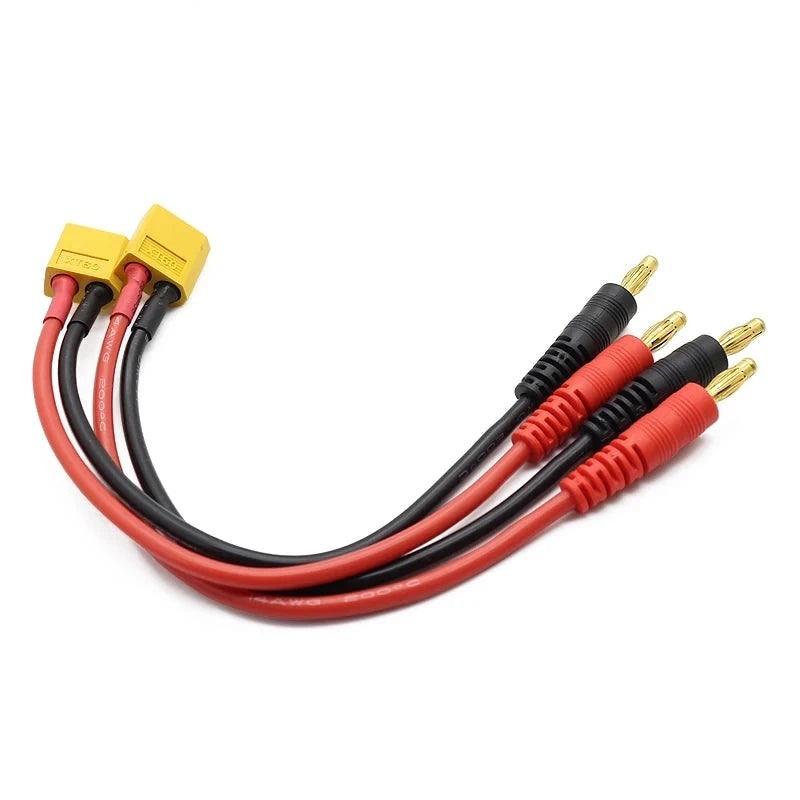 RC XT60 XT90 Lipo Battery Balance Charge Cable XT90 To 4.0 Banana Plug Charge Lead 15cm 14AWG for RC Helicopter