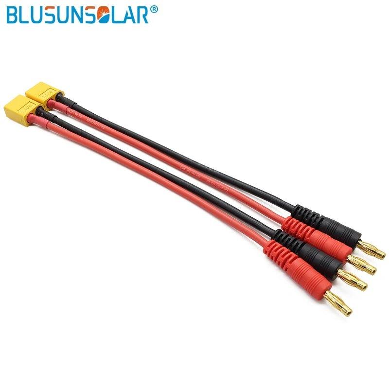 Battery Balance Charge Cable,RC XT60 XT90 Lipo Battery Balance Charge Cable XT90 To 4.0 Banana Plug Charge Lead 15cm 14AWG for RC Helicopter