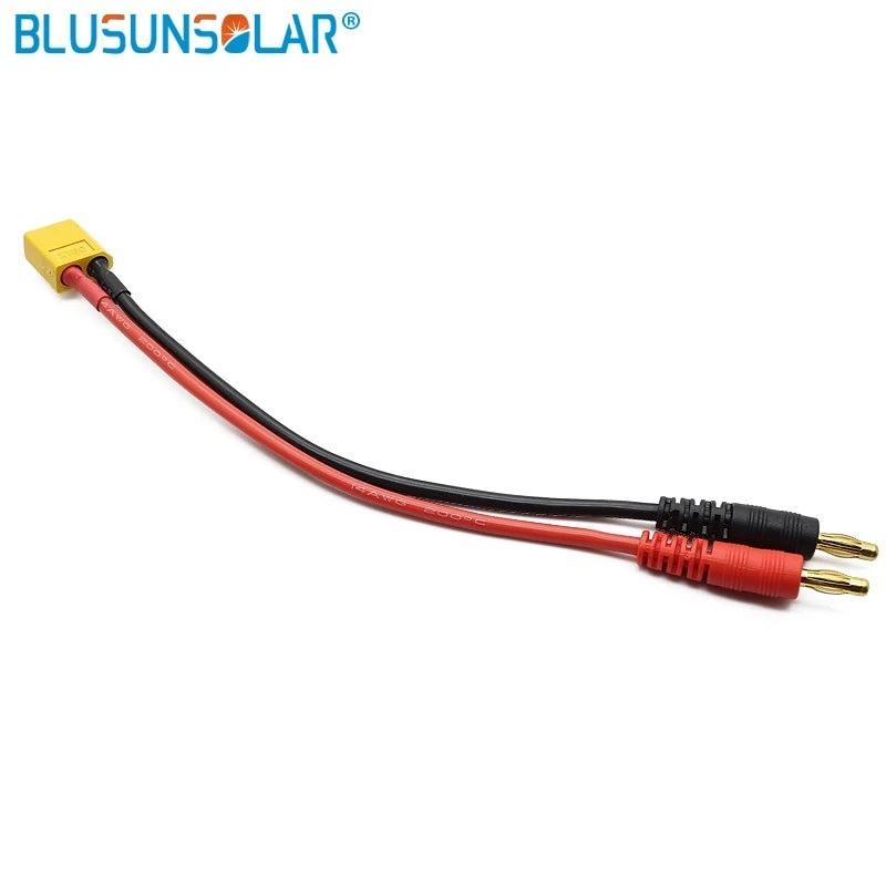 RC XT60 XT90 Lipo Battery Balance Charge Cable XT90 To 4.0 Banana Plug Charge Lead 15cm 14AWG for RC Helicopter