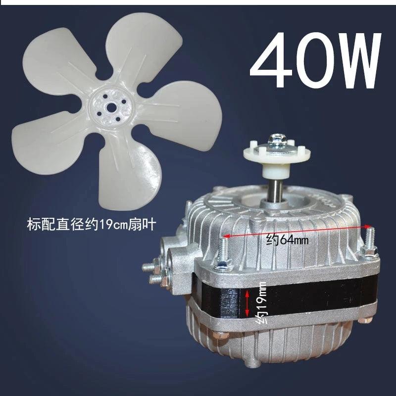 Refrigerator Motor Fan 25W 35W 40W 60W 75W 90W 220V-240V AC Asynchronous Shaded Pole Freezer Fridge Cooling Fan Refrigerator