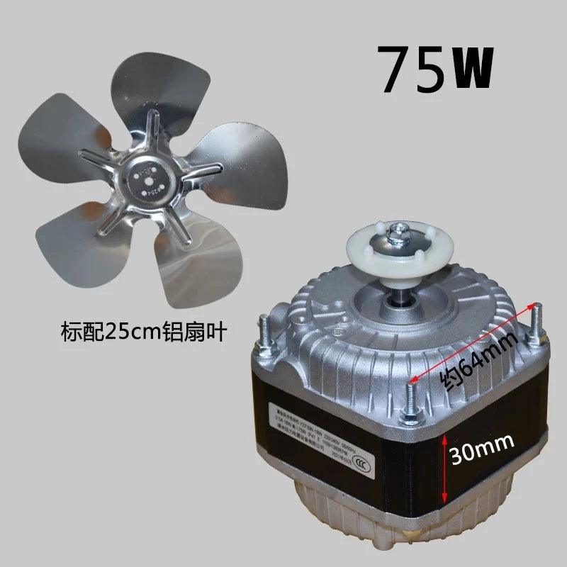 Refrigerator Motor Fan 25W 35W 40W 60W 75W 90W 220V-240V AC Asynchronous Shaded Pole Freezer Fridge Cooling Fan Refrigerator