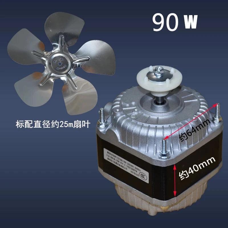 Refrigerator Motor Fan 25W 35W 40W 60W 75W 90W 220V-240V AC Asynchronous Shaded Pole Freezer Fridge Cooling Fan Refrigerator