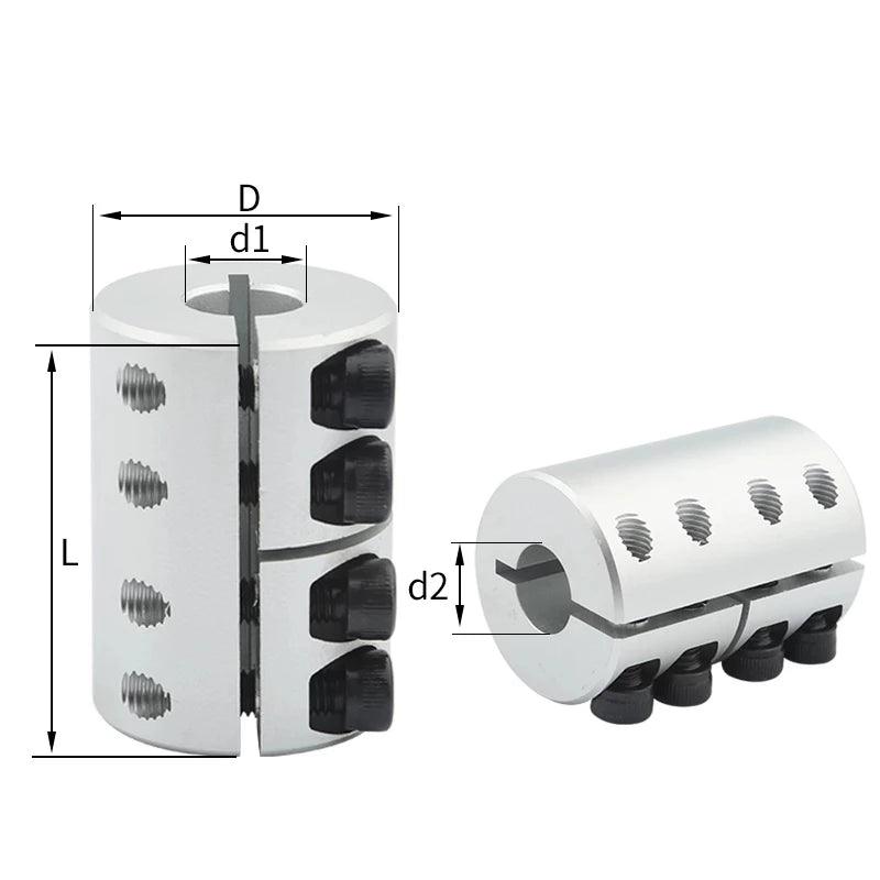 Rigid Coupling Shaft Rod Coupler Section Cnc Stepper Servo Motor Carving Machine Linear Lead Screw D20 L25 D20L30 Bore 4mm-10mm