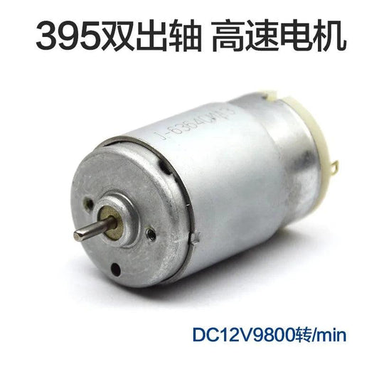 RS395 High-speed Motor With Dual Output Shaft Motor, Self-made Small Hand Electric Drill, High Torque Robot Toy Car DC 6V 12V