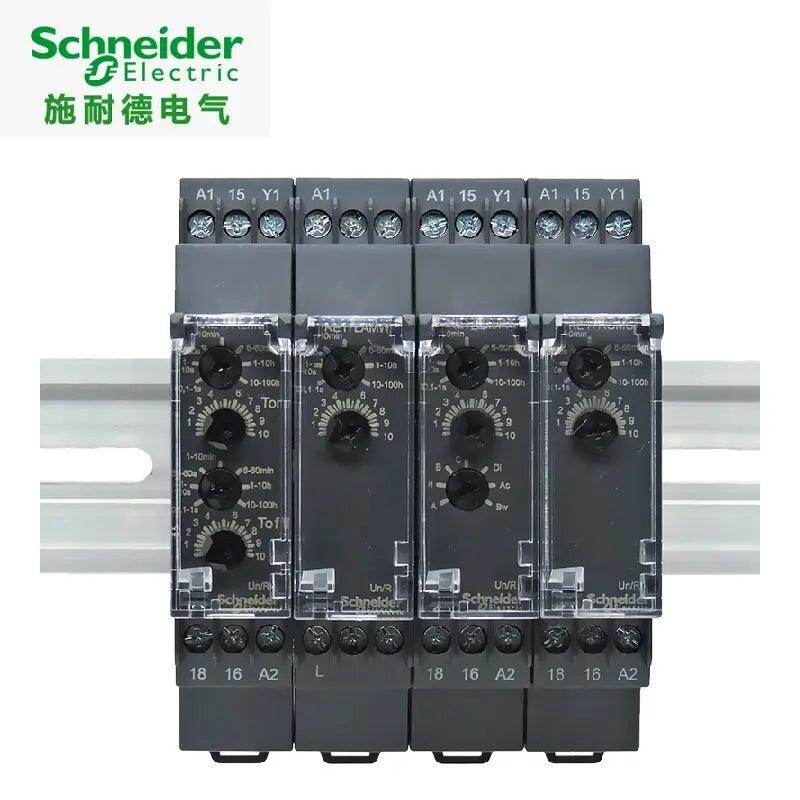 Schneider-  Modular Timing Relays with Solid State  RE17LCBM RE17LLBM optional - electrical center b2c