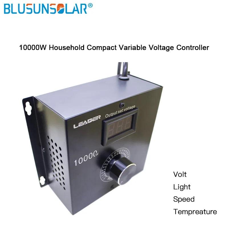 SCR Dimmer Portable Speed Temperature Light Voltage Adjustable Regulator AC 220V 10000W Compact Variable Voltage Controller