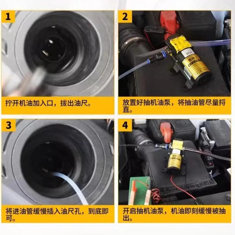 Self Service Car Maintenance 12V DC Oil Change Tool Oil Pump Car Mounted Cigarette Lighter Self Suction Electric Oil Pump 220V