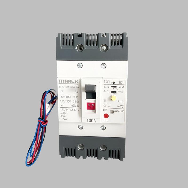 Shunt Trip Breakers, TREF2-125 Earth Leakage Circuit Breaker ELCB 125F/3P 15A-125A.