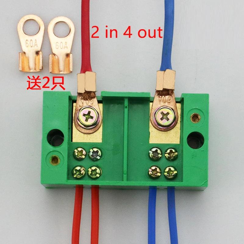 Single phase 2-in 4 / 6 / 8 / 12 outgoing terminal box household distribution box junction box terminal block 220 V