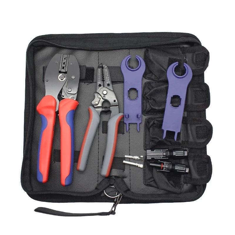 Solar Crimping Tool Kits,for 2.5/4/6mm2 Solar Cable, PV Crimping Tool Kits, with Crimping/cutting/strpping Tools