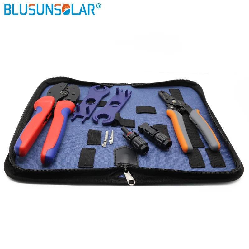 Solar Crimping Tool Kits,for 2.5/4/6mm2 Solar Cable, PV Crimping Tool Kits, with Crimping/cutting/strpping Tools