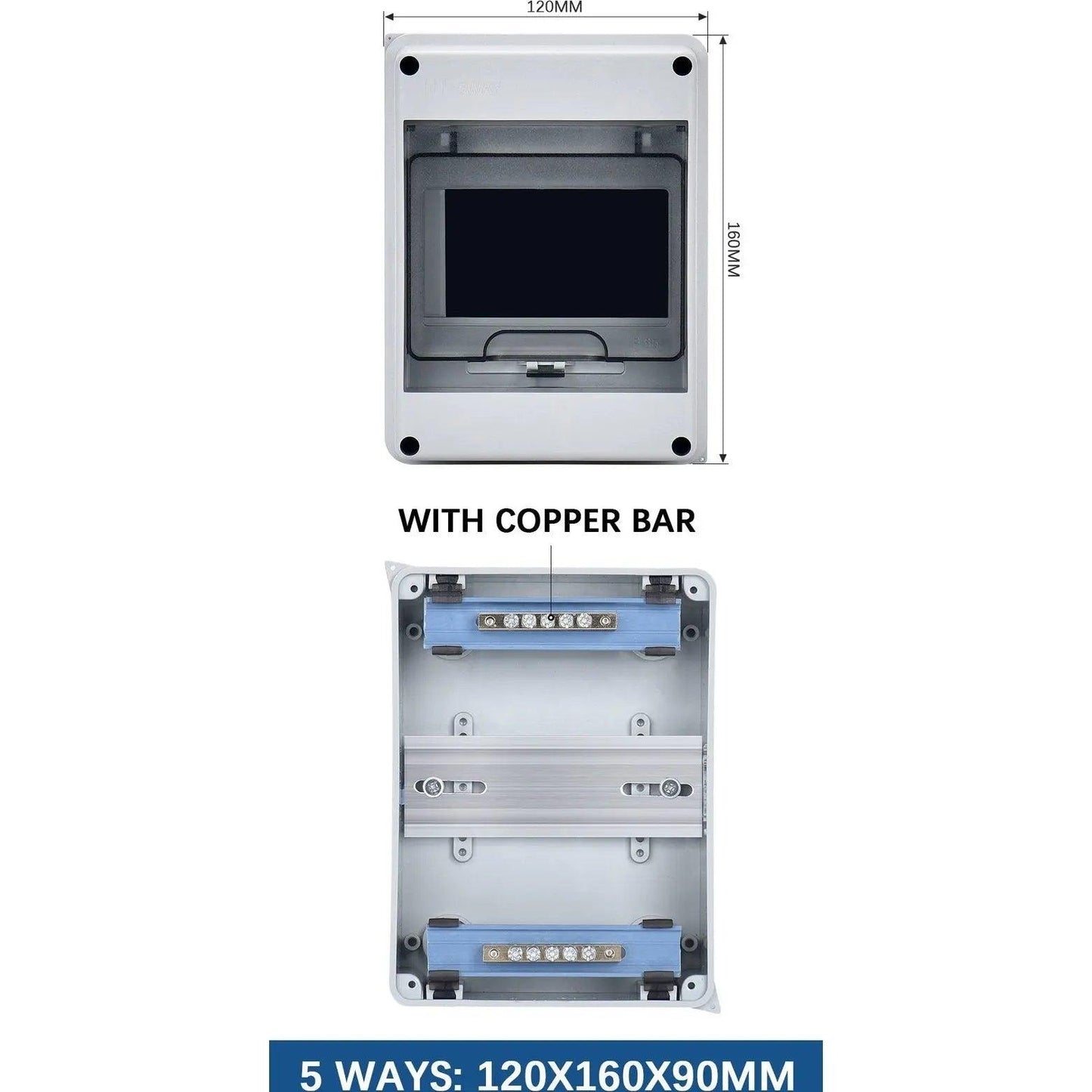 TAIXI- 2/5/8/12/15/18/24 Ways Outdoor IP65 Electrical Distribution Box - electrical center b2c