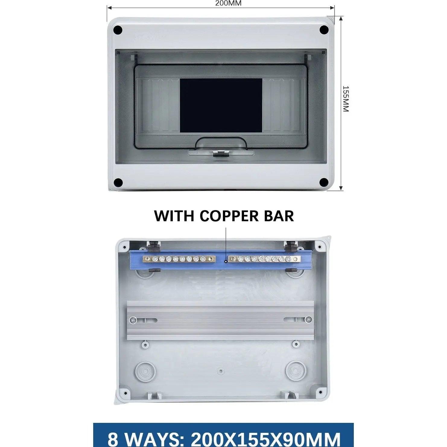 TAIXI- 2/5/8/12/15/18/24 Ways Outdoor IP65 Electrical Distribution Box - electrical center b2c