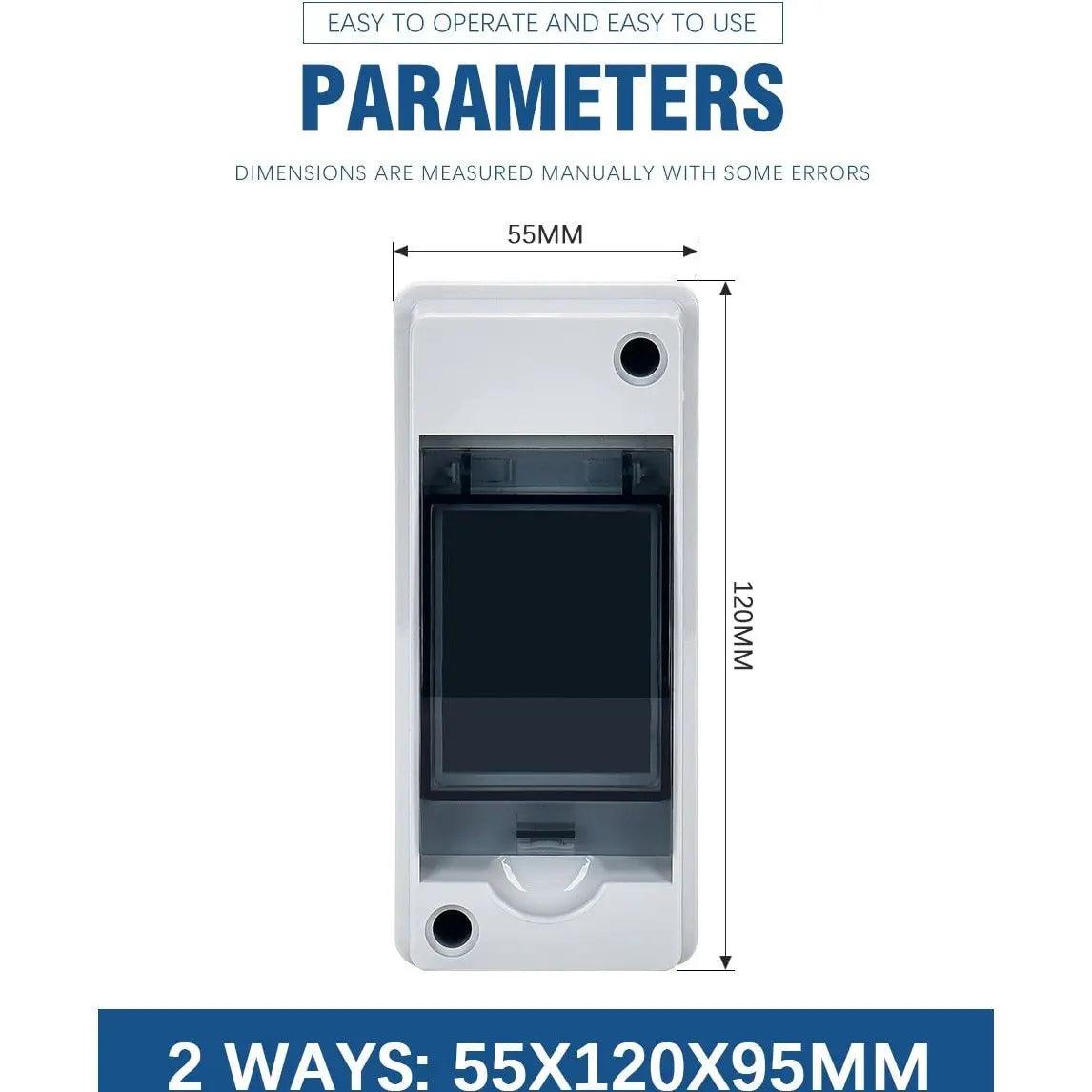 TAIXI- 2/5/8/12/15/18/24 Ways Outdoor IP65 Electrical Distribution Box - electrical center b2c