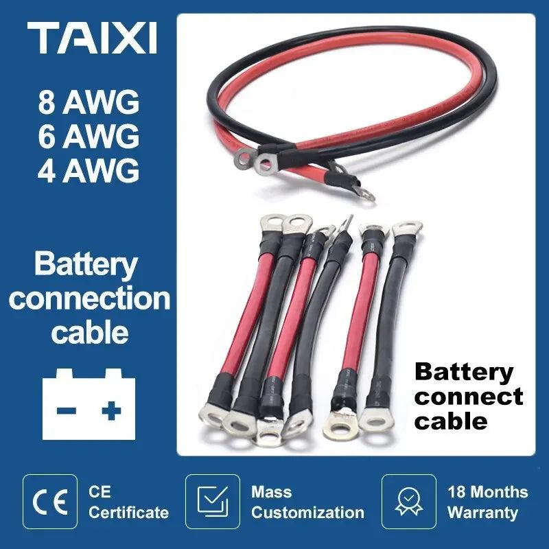 TAIXI- Battery Connection Cable/Wire 8/6/4 AWG optional with Lug - electrical center b2c