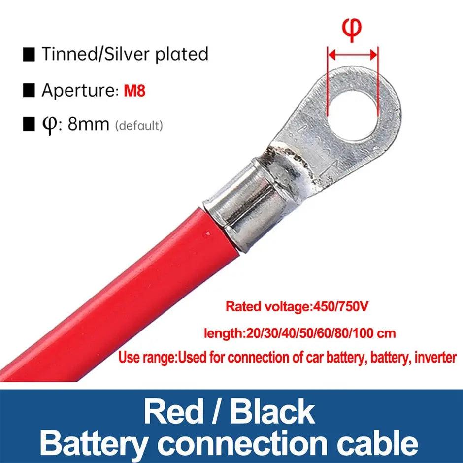 TAIXI- Battery Connection Cable/Wire 8/6/4 AWG optional with Lug - electrical center b2c