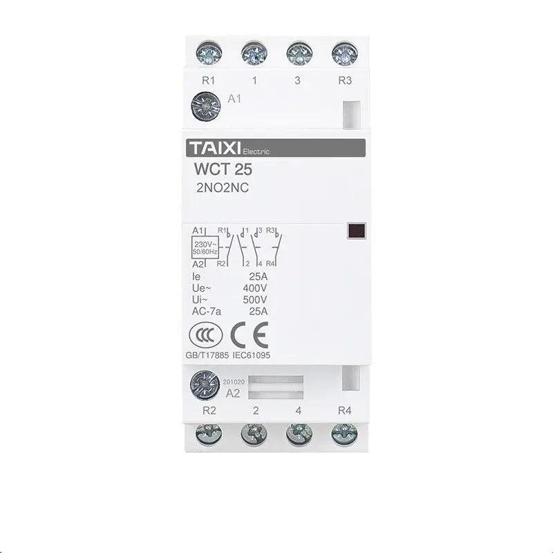 TAIXI- Household 25A to 63A DIN Rail Installation Modular AC Contactor - electrical center b2c