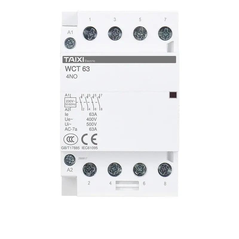 TAIXI- Household 25A to 63A DIN Rail Installation Modular AC Contactor - electrical center b2c