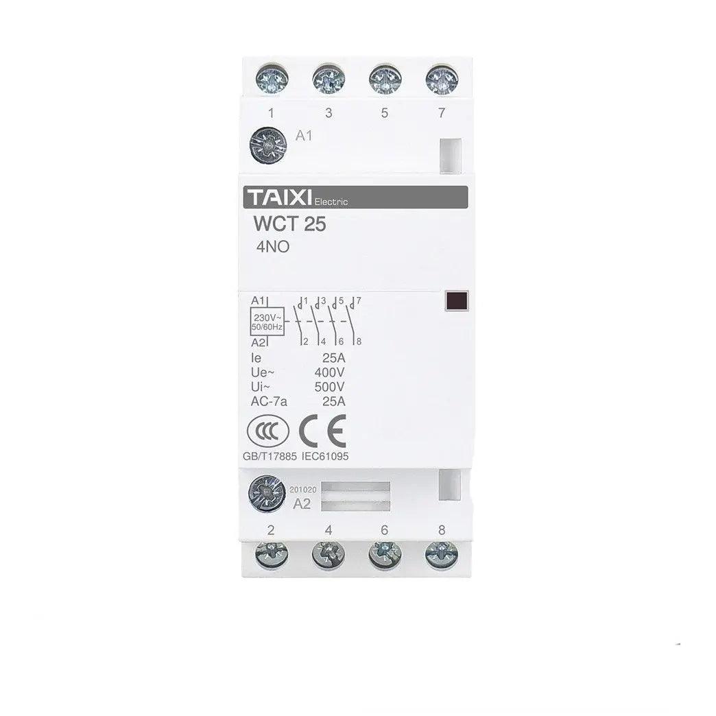 TAIXI- Household 25A to 63A DIN Rail Installation Modular AC Contactor - electrical center b2c