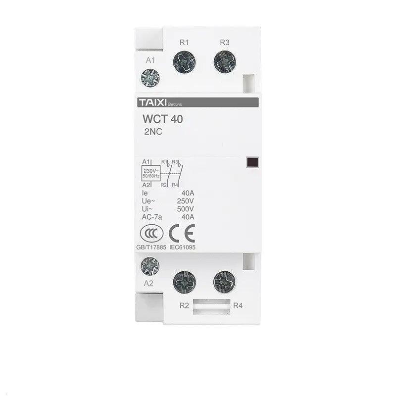 TAIXI- Household 25A to 63A DIN Rail Installation Modular AC Contactor - electrical center b2c