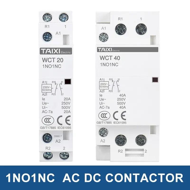 TAIXI- Household 25A to 63A DIN Rail Installation Modular AC Contactor - electrical center b2c