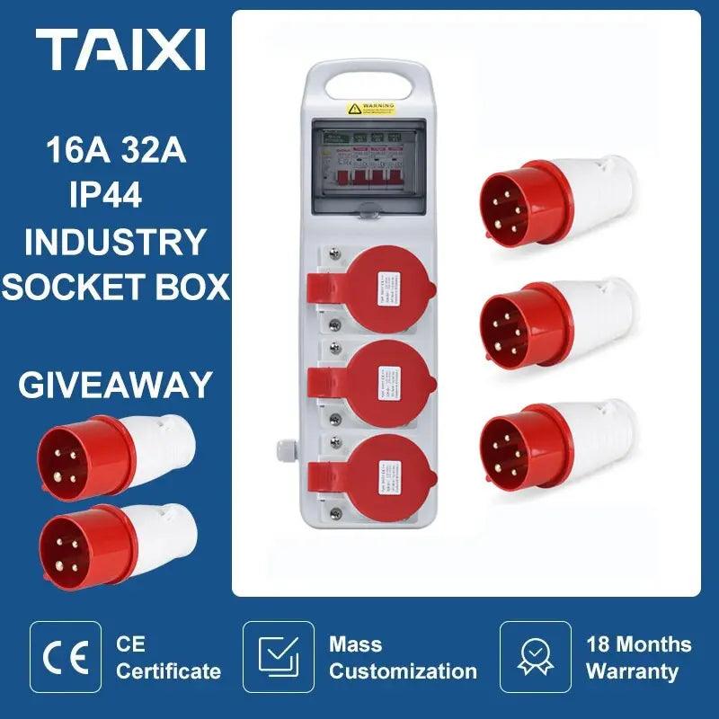 TAIXI- Indoor and Outdoor Portable Mobile Industrial Socket Box - electrical center b2c
