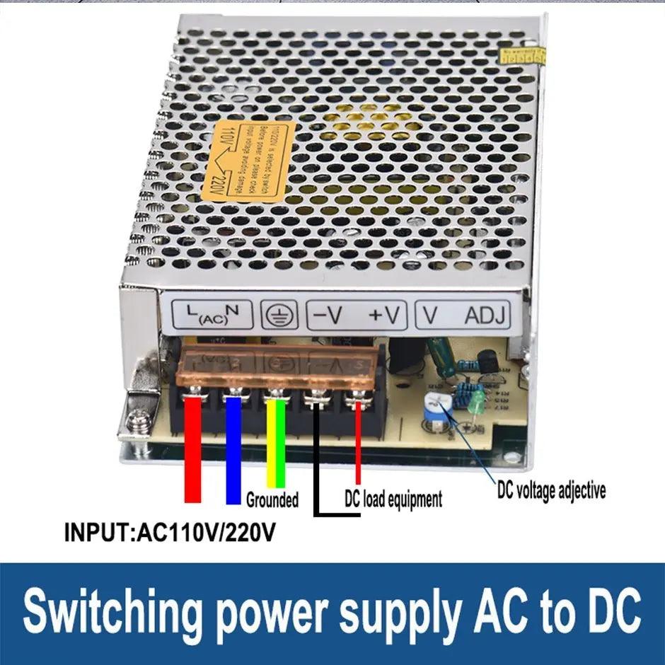 TAIXI- Monitor LED Strip Switching Power Supply Adapte 25W to 1000W  optional - electrical center b2c