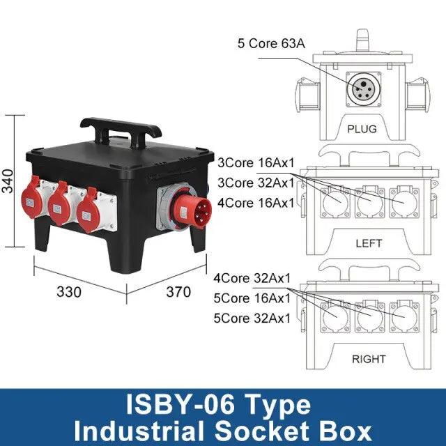 TAIXI- Outdoor Waterproof Industrial Portable Socket Box With MCB RCBO - electrical center b2c