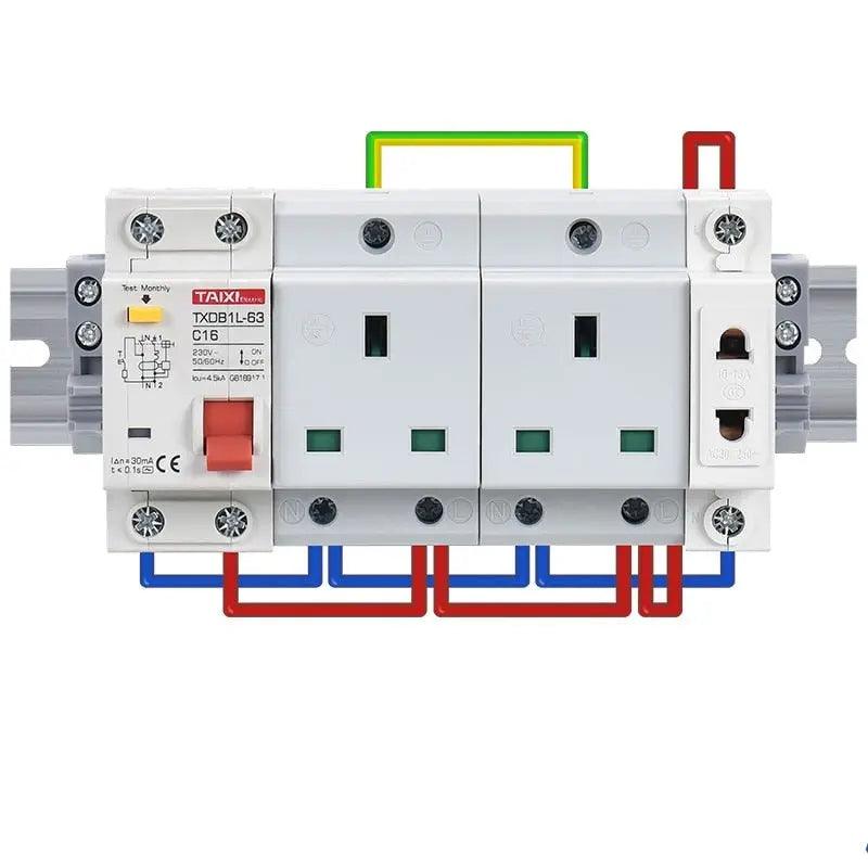 TAIXI- Outdoor Waterproof Socket Electrical Distribution Box|  EU AU UK IT FR Universal Socket optional - electrical center b2c