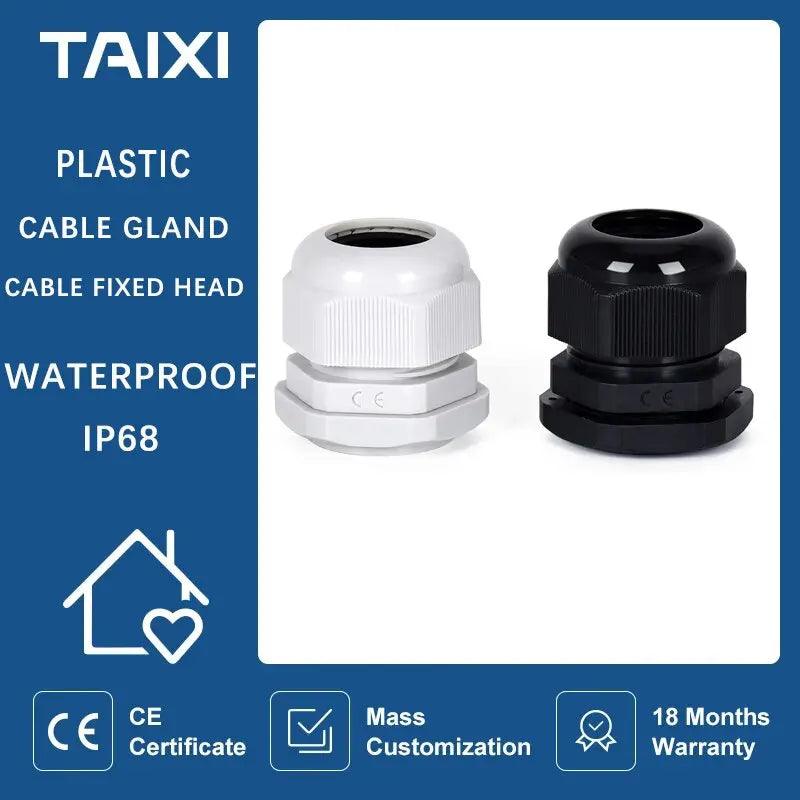 TAIXI- PG Series Nylon Plastic Wire and Cable Gland IP68 - electrical center b2c