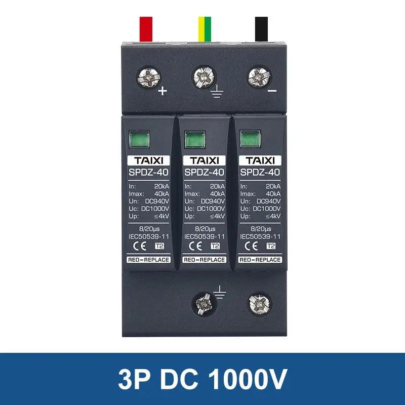 TAIXI- Photovoltaic DC SPD 2P/3P DC12V 24V 48V 500V 690V  800V 1000V - electrical center b2c