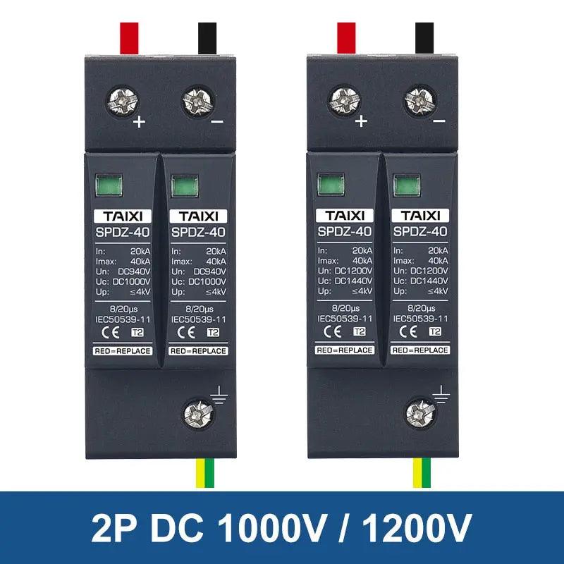 TAIXI- Photovoltaic DC SPD 2P/3P DC12V 24V 48V 500V 690V  800V 1000V - electrical center b2c