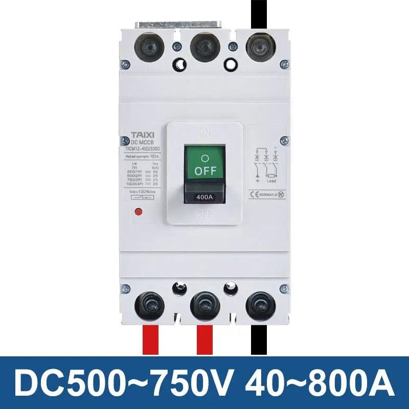 TAIXI- Solar MCCB 500V 1000V 1500V DC Photovoltaic Circuit Breaker - electrical center b2c