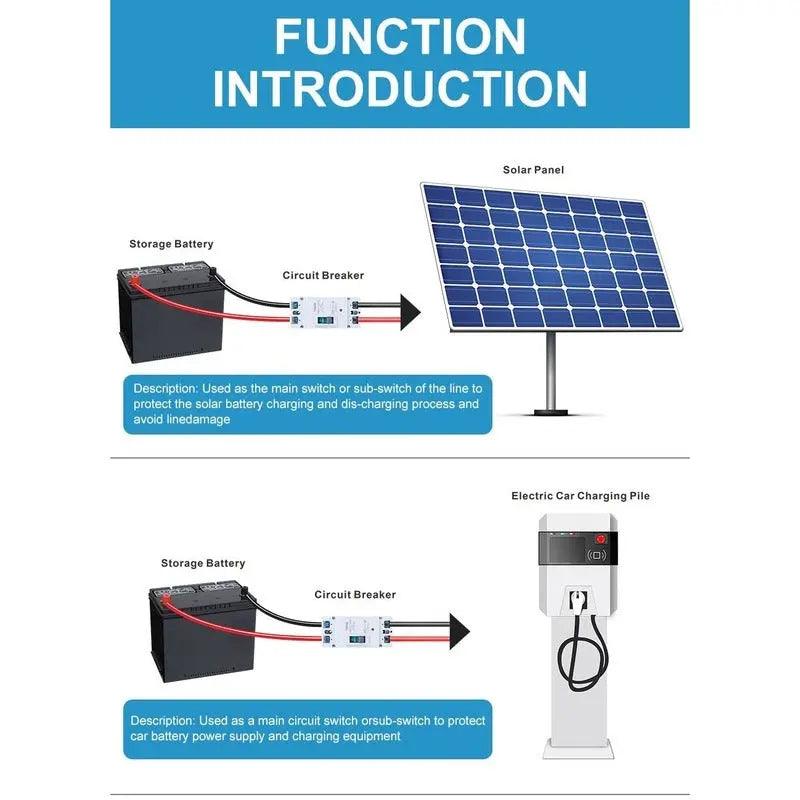 TAIXI- Solar MCCB 500V 1000V 1500V DC Photovoltaic Circuit Breaker - electrical center b2c