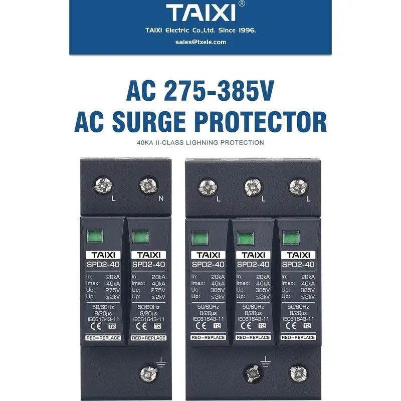 TAIXI- Surge Protective Device AC  20KA~40KA Surge Protector - electrical center b2c