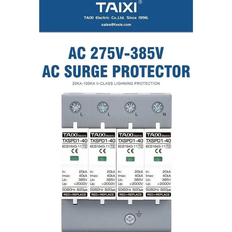 TAIXI- Surge Protective Device AC 220V 380V SPD  20KA up to 100KA - electrical center b2c