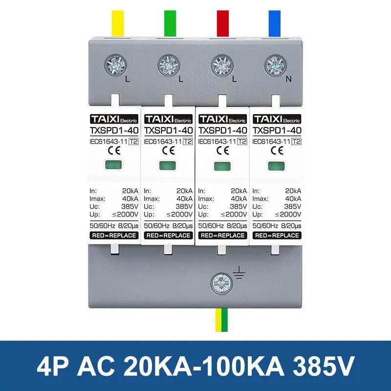 TAIXI- Surge Protective Device AC 220V 380V SPD  20KA up to 100KA - electrical center b2c