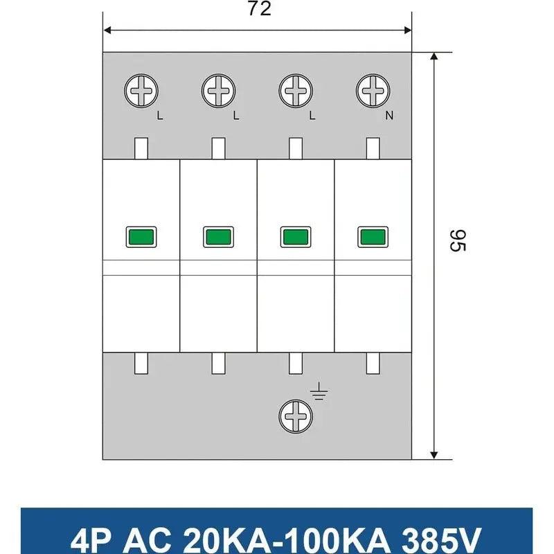 TAIXI- Surge Protective Device AC 220V 380V SPD  20KA up to 100KA - electrical center b2c