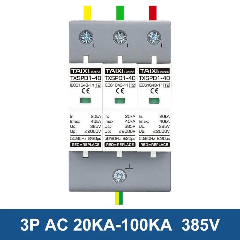 TAIXI- Surge Protective Device AC 220V 380V SPD  20KA up to 100KA - electrical center b2c