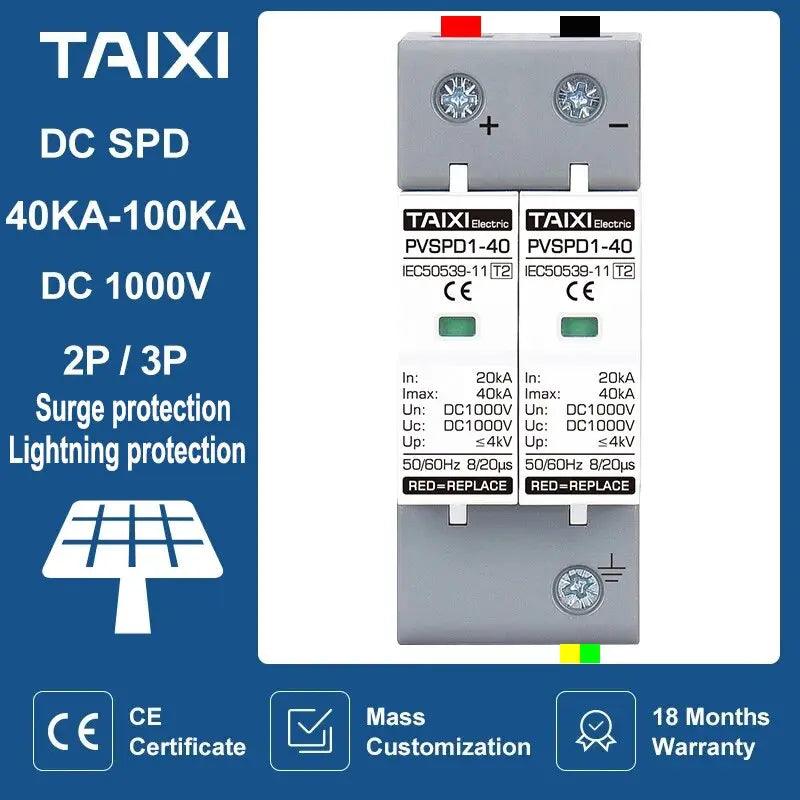 TAIXI- Surge Protective Device Photovoltaic DC System SPD - electrical center b2c