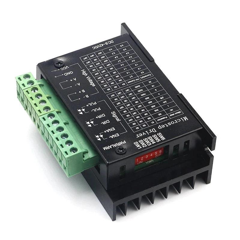 TB6600 Stepper Motor Driver 4A DC 9V~42V TTL 32 Micro-Step CNC 1 Axis NEW 2 or 4 Phase of Stepper Motor 42 57 86 Nema 17/23 - electrical center b2c