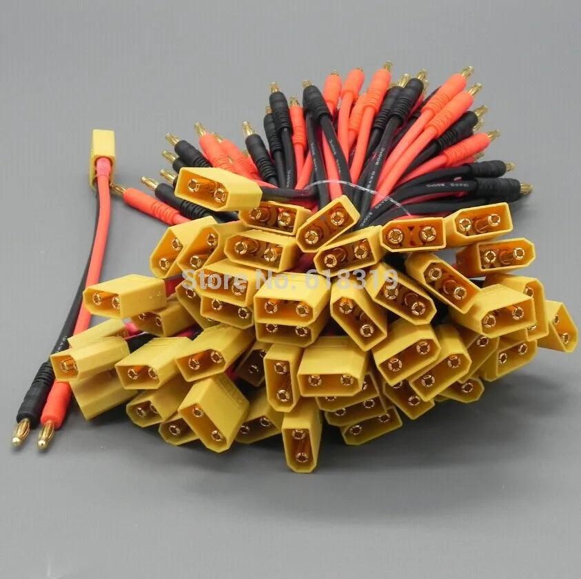 The High Quality 100 Sets/ Lot XT60 with 4.0mm Banana Connector