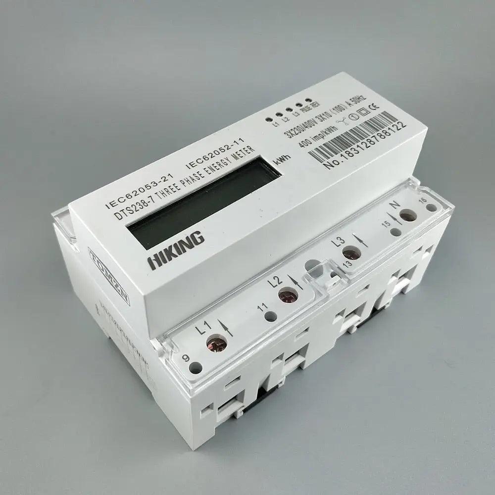 TOMZN- 10(100)A 3*230V/400V 50HZ  Three Phase Din rail KWH Meter - electrical center b2c