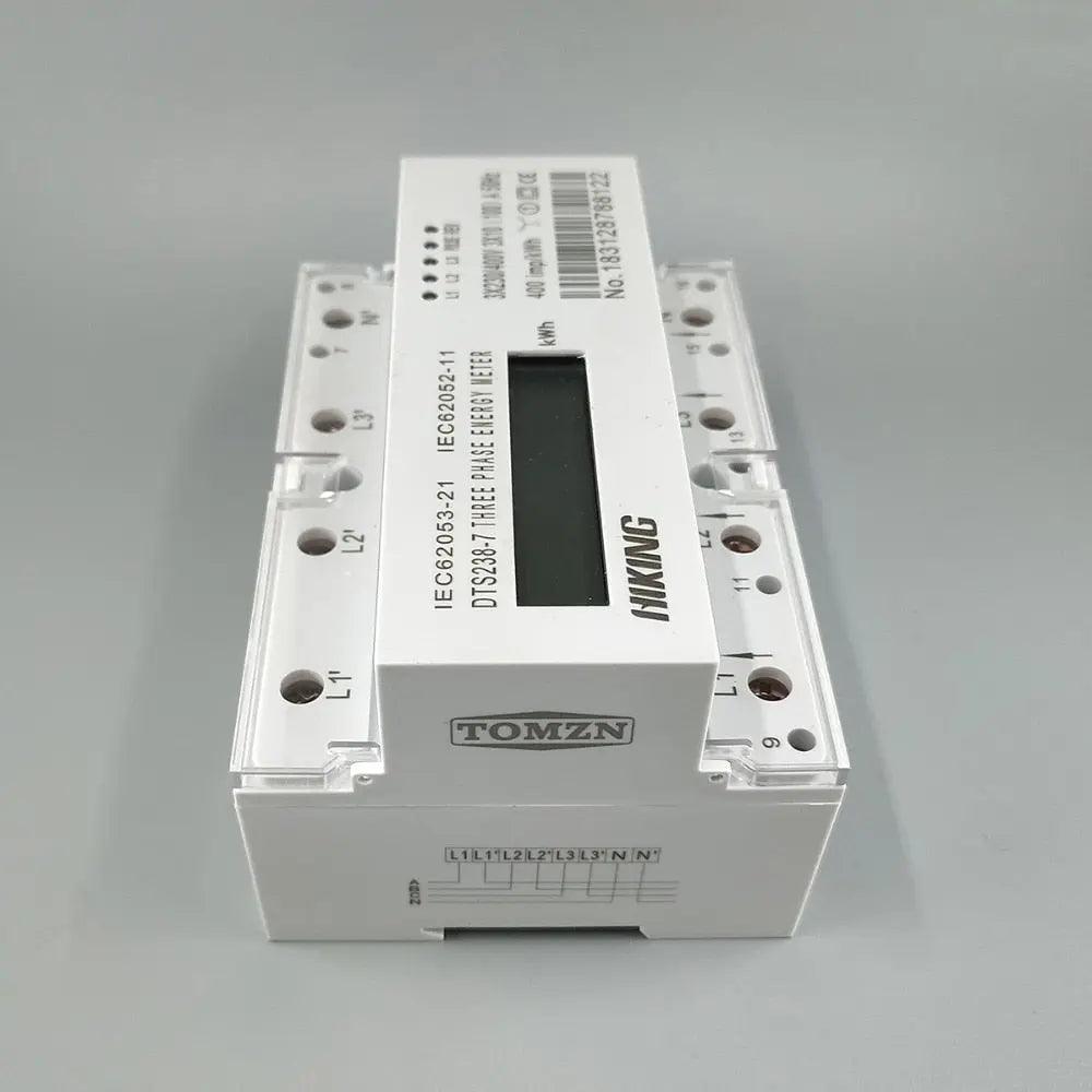 TOMZN- 10(100)A 3*230V/400V 50HZ  Three Phase Din rail KWH Meter - electrical center b2c