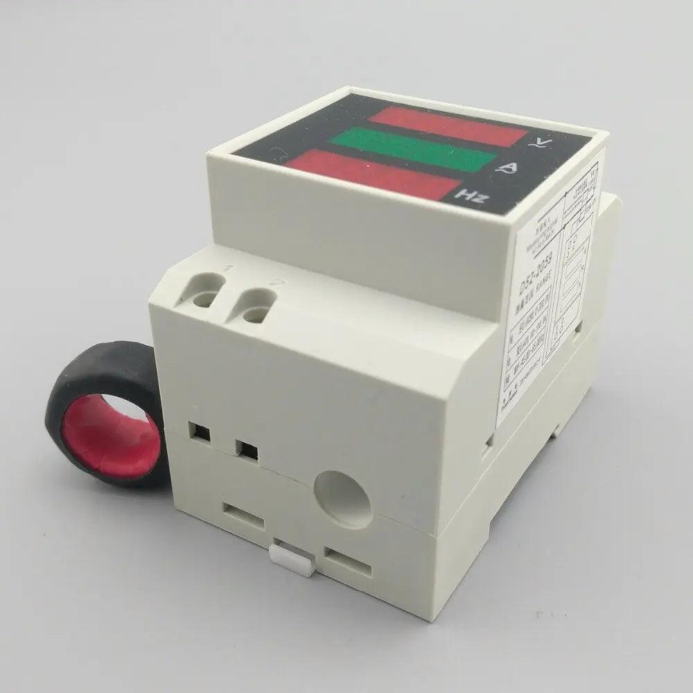 TOMZN- 3IN1 Din rail LED Voltage Current Frequency Meter/ with extra CT - electrical center b2c