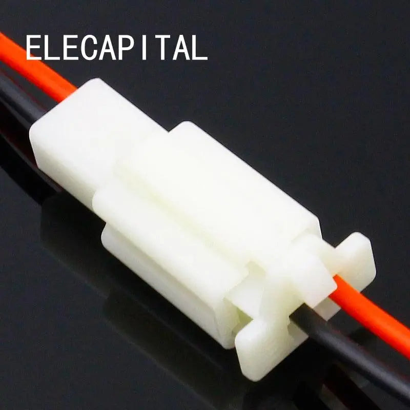 1 Kit 2 Pin Way Electrical Wire Connector Plug Set auto connectors with cable/total length 21CM - electrical center b2c