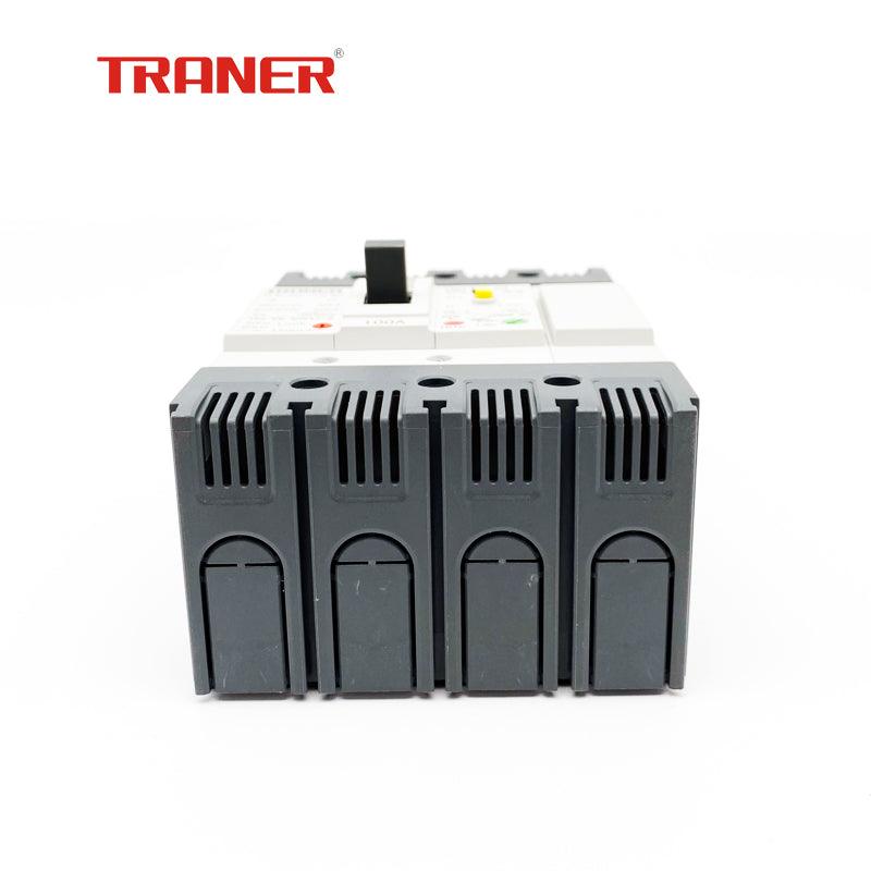 TREF2-125-4P 3 Phase Rcbo Mccb with Rcd 100A 4 Pole 30mA~500mA Adjustable